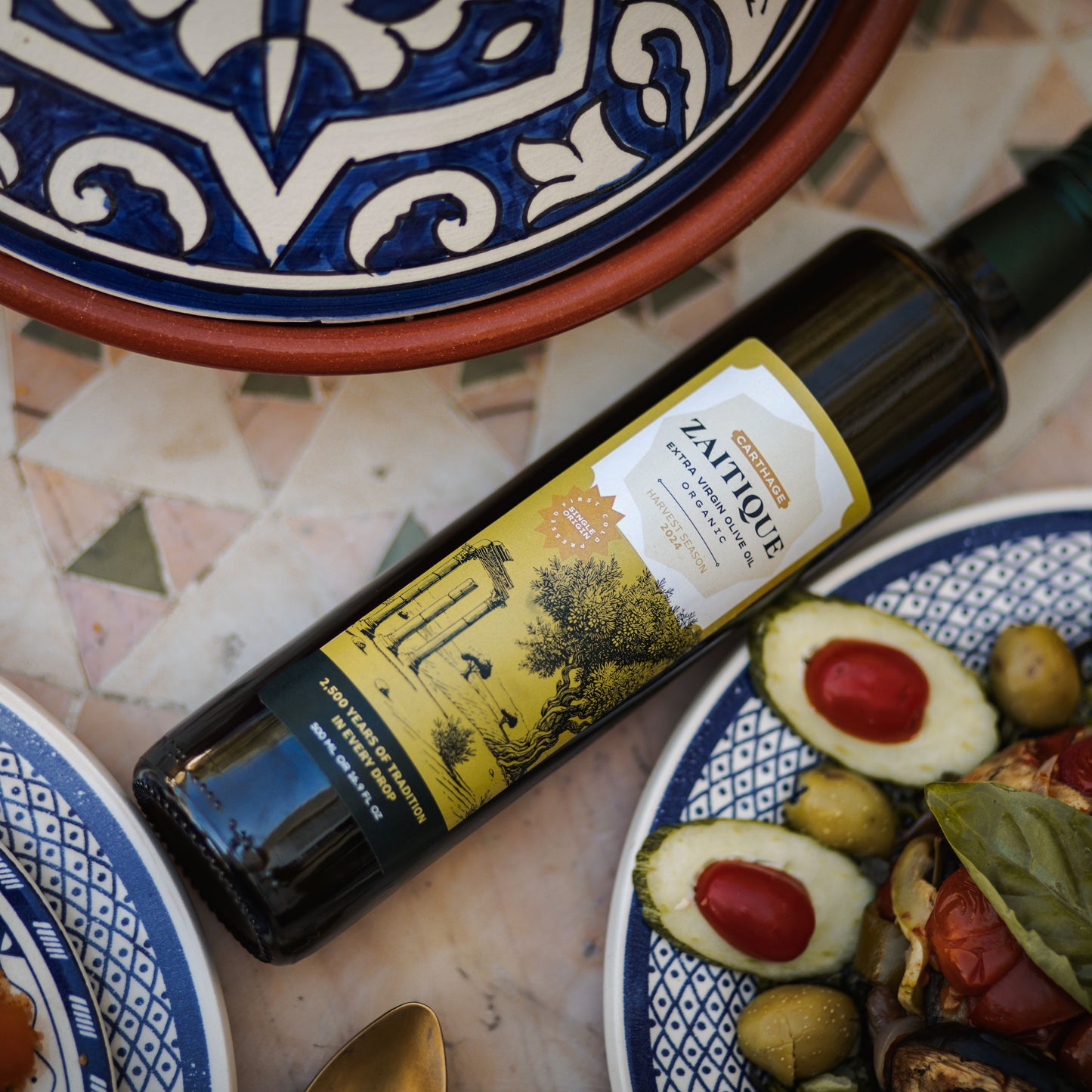 Zaitique Carthage Organic Extra Virgin Olive Oil – 500mL